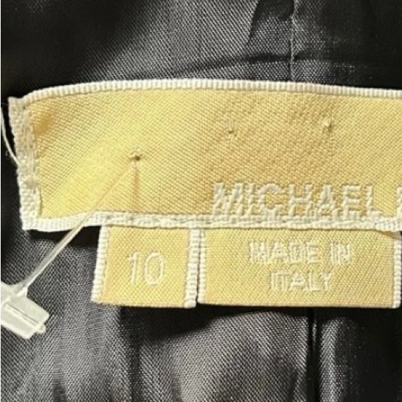 Michael Kors Italy Lady Coat Ruffle Structured Shoulders Blazer Wool Career 10